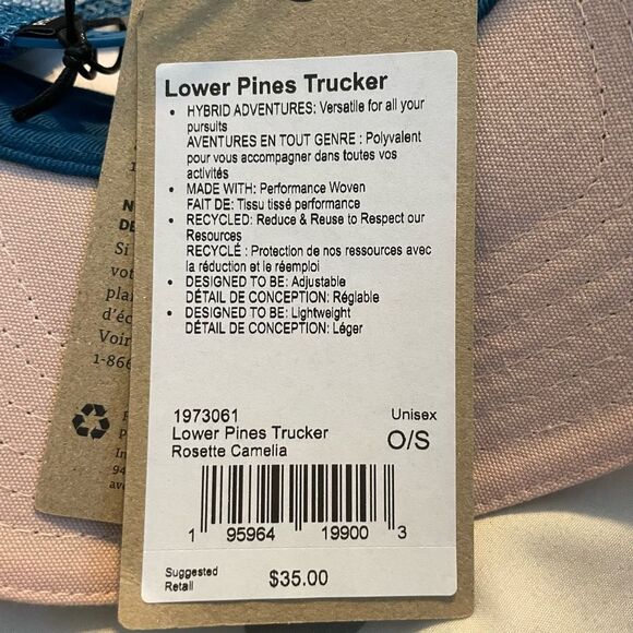 Prana Lower Pines Trucker Hat Rosette Camilia SnapBack Mesh Adjustable - Picture 4 of 5